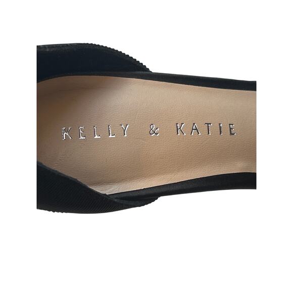 Kelly & Katie Stiletto Dress Black Shoes Size 8 Open Toe 3 1/2” Heel NWOT - Picture 6 of 7